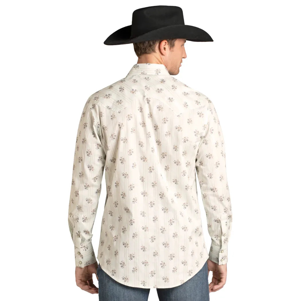 Men's Rock and Roll Floral Long Sleeve Shirt BMN2S07144