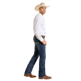 Men's Rock & Roll Raised Denim Pistol Stackable Jeans BMSPD06693 - Crazy House Western Wear