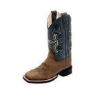Kid's Old West Natural Cowhide Boot BSC1970 - Crazy House Western Wear