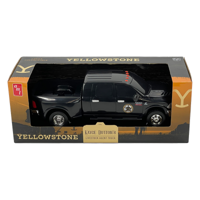 Model truck in packaging with 'Yellowstone' branding