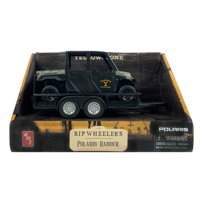Model of a Polaris Ranger in packaging with 'Yellowstone' branding