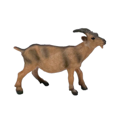 Model of a goat on a white background