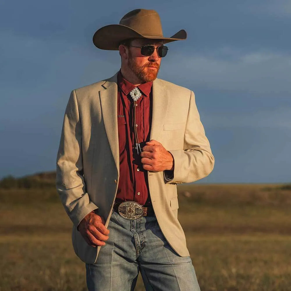 Montana Silversmiths Santa Fe Turquoise Bolo Tie BT5988