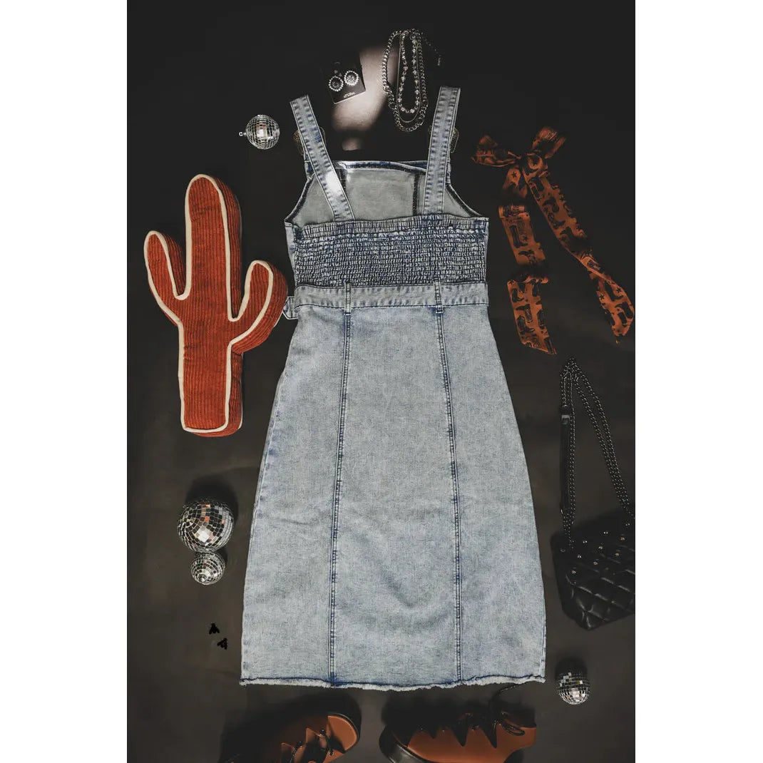 Women's TwoFly Buckle Up Blues Dress - Crazy House Western Wear