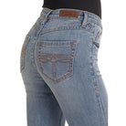 Women's Rock and Roll Distressed Mid Rise Bootcut Jeans BW4MD05314 - Crazy House Western Wear