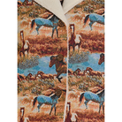 Women's Rock and Roll Denim Tapestry Sherpa Jacket BW92C07736