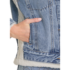 Women's Rock and Roll Denim Sherpa Denim Jacket BW92D07901