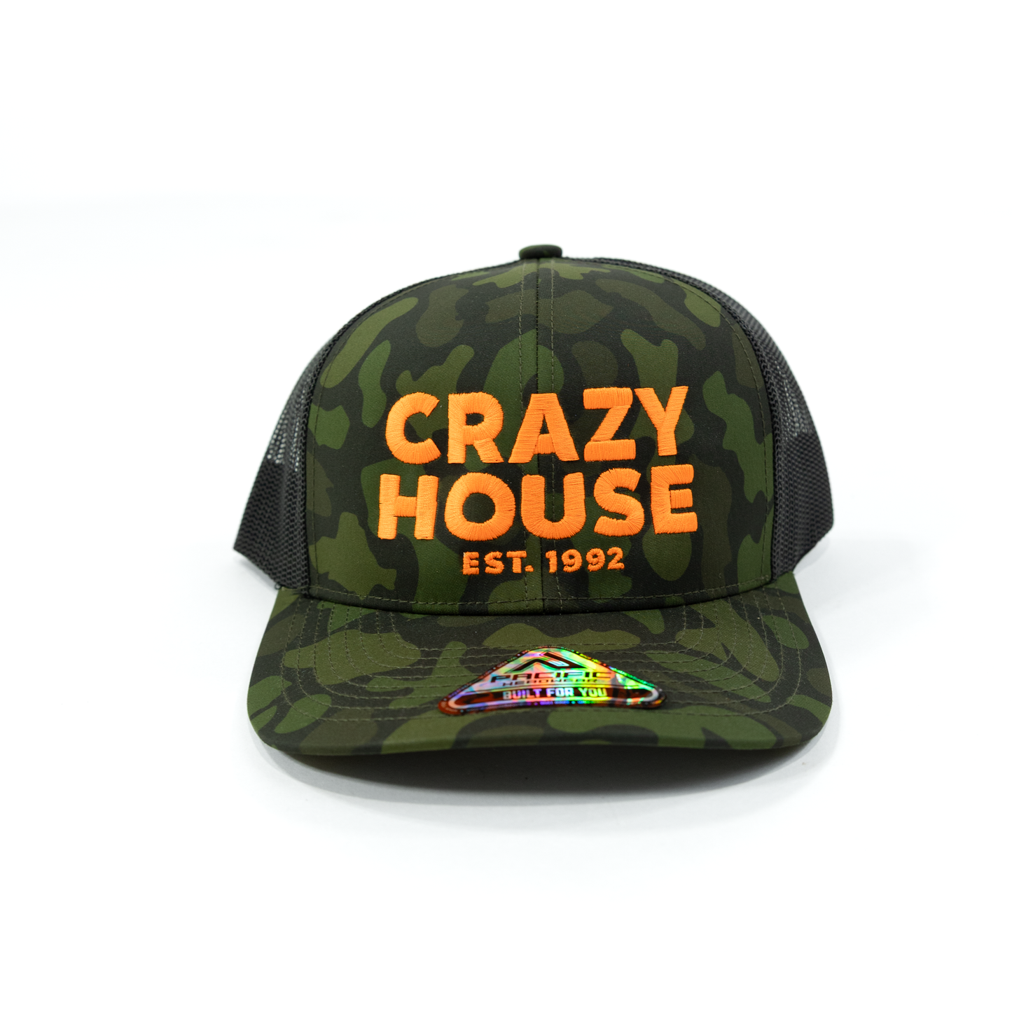 Crazy House Camo Mesh Snapback Cap