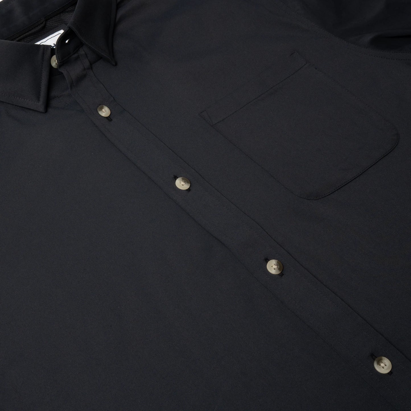 Men's Poncho "The Cast Iron" Black Long Sleeve Button Up Shirt