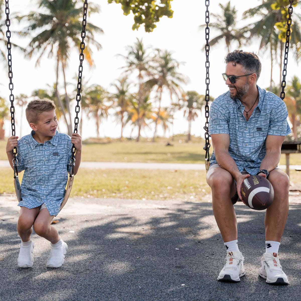Boys Blue Burlebo Fish Shirt