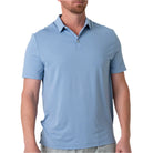 Men's Burlebo Performance Polo - Heather Sky Blue PP-SB - Crazy House Western Wear