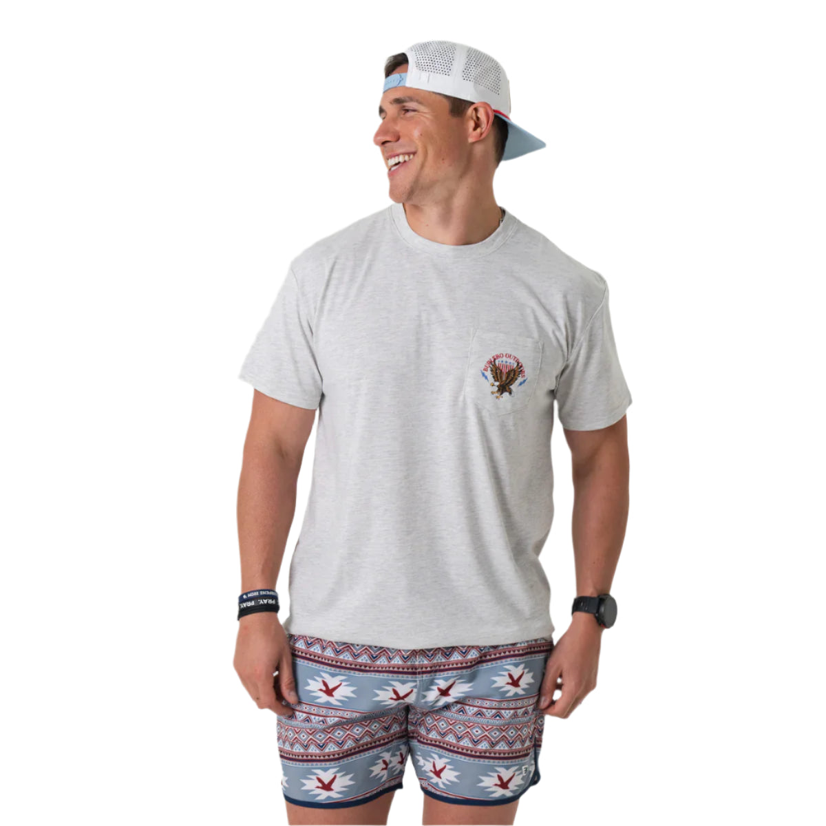 Men's Burlebo Land of The Free - Heather Ash Grey LOF-SS-AG - Crazy House Western Wear