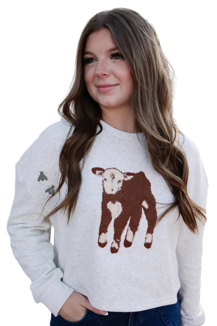 Women's TwoFly Calf Season Gray Sweater