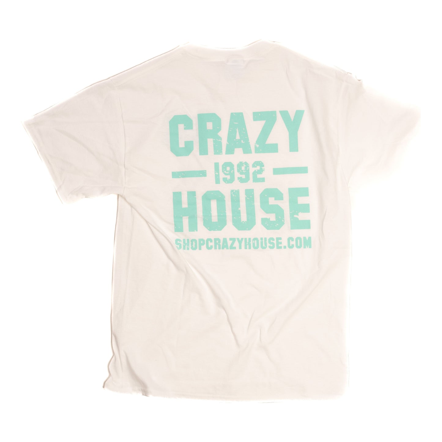 Unisex Crazy House 1 on 1 T-shirt Mint and White CH50651WHT - Crazy House Western Wear