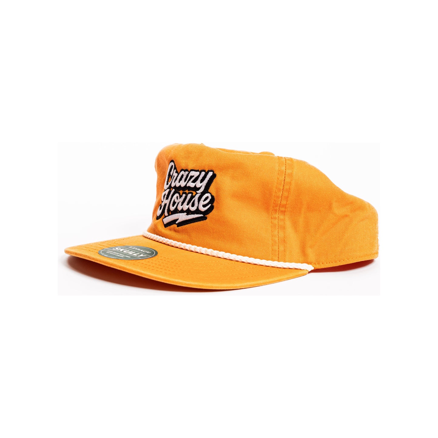 Crazy House Unisex Orange Old School Snap Back Cap With Stitching - Crazy House Western Wear