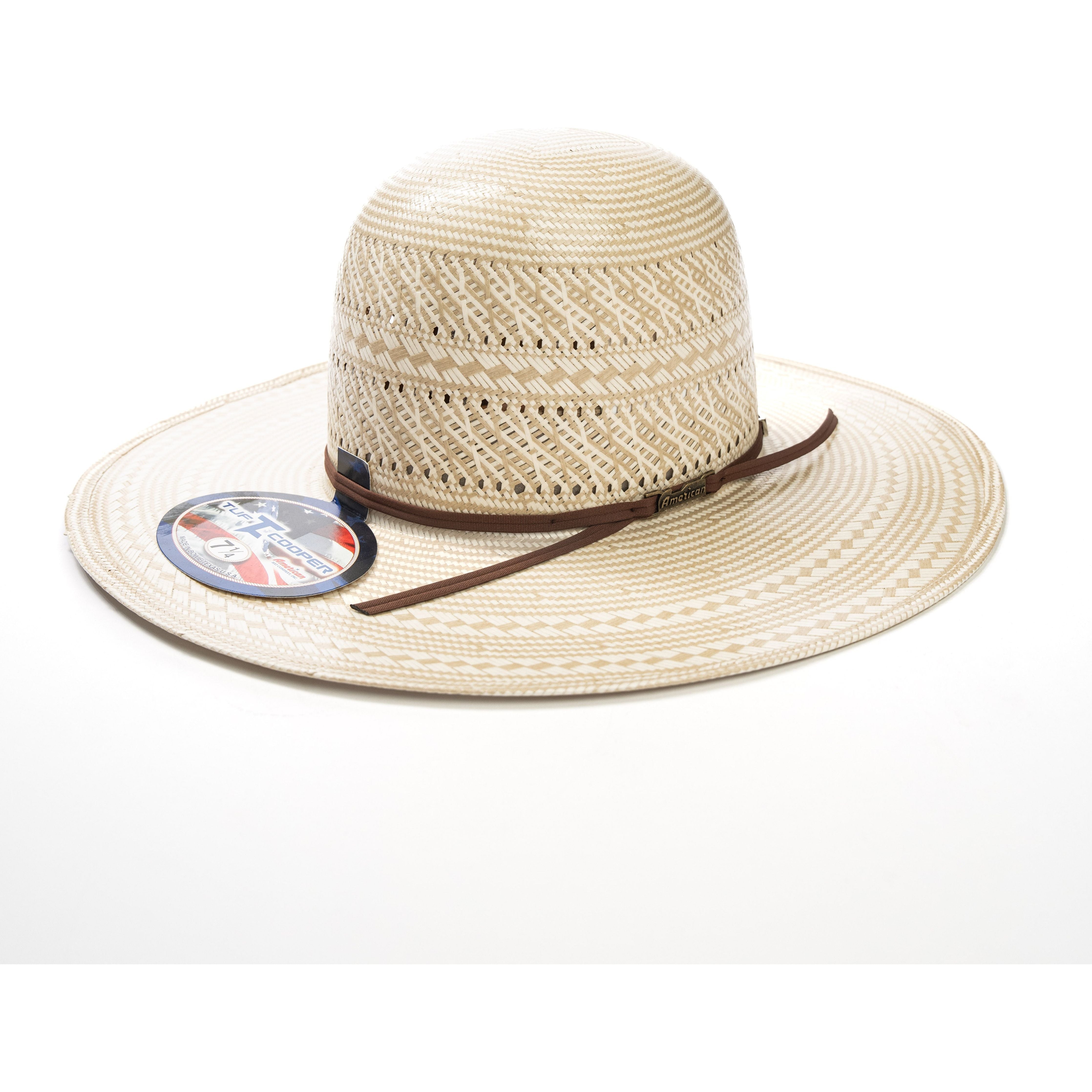 American Hat Company TC8910 - 4.5" Straw Hat - Crazy House Western Wear