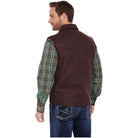 Men's Cripple Creek Wool Melton Vest With Nubuck Leather Trim & Concealed Carry Pocket CR38566-34 - Crazy House Western Wear
