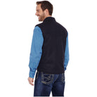 Men's Cripple Creek Wool Melton Vest With Nubuck Leather Trim & Concealed Carry Pocket CR38566-46 - Crazy House Western Wear