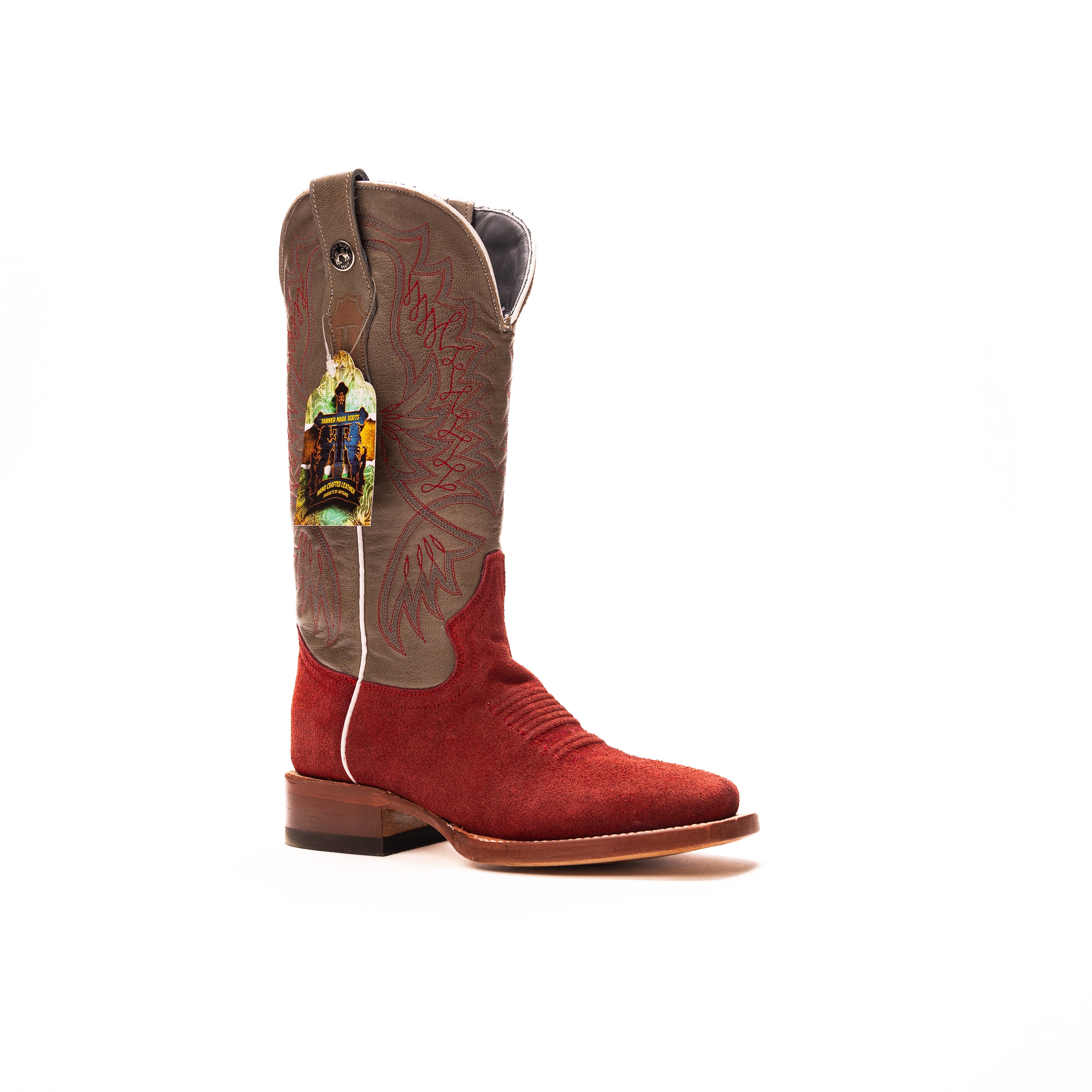 Women's Tanner Mark 12" Roughout Cowhide Boots TML207095 - Crazy House Western Wear