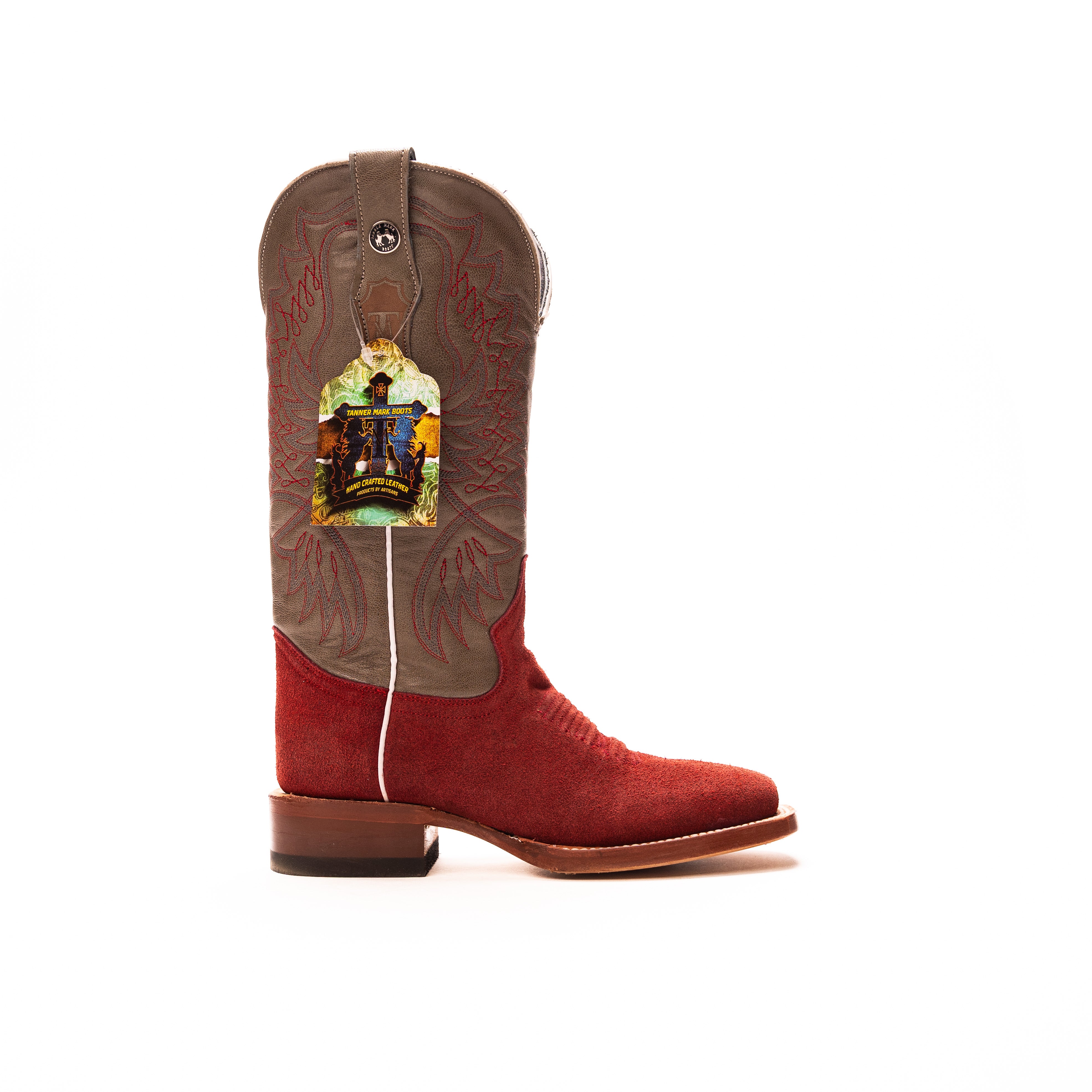 Women's Tanner Mark 12" Roughout Cowhide Boots TML207095 - Crazy House Western Wear