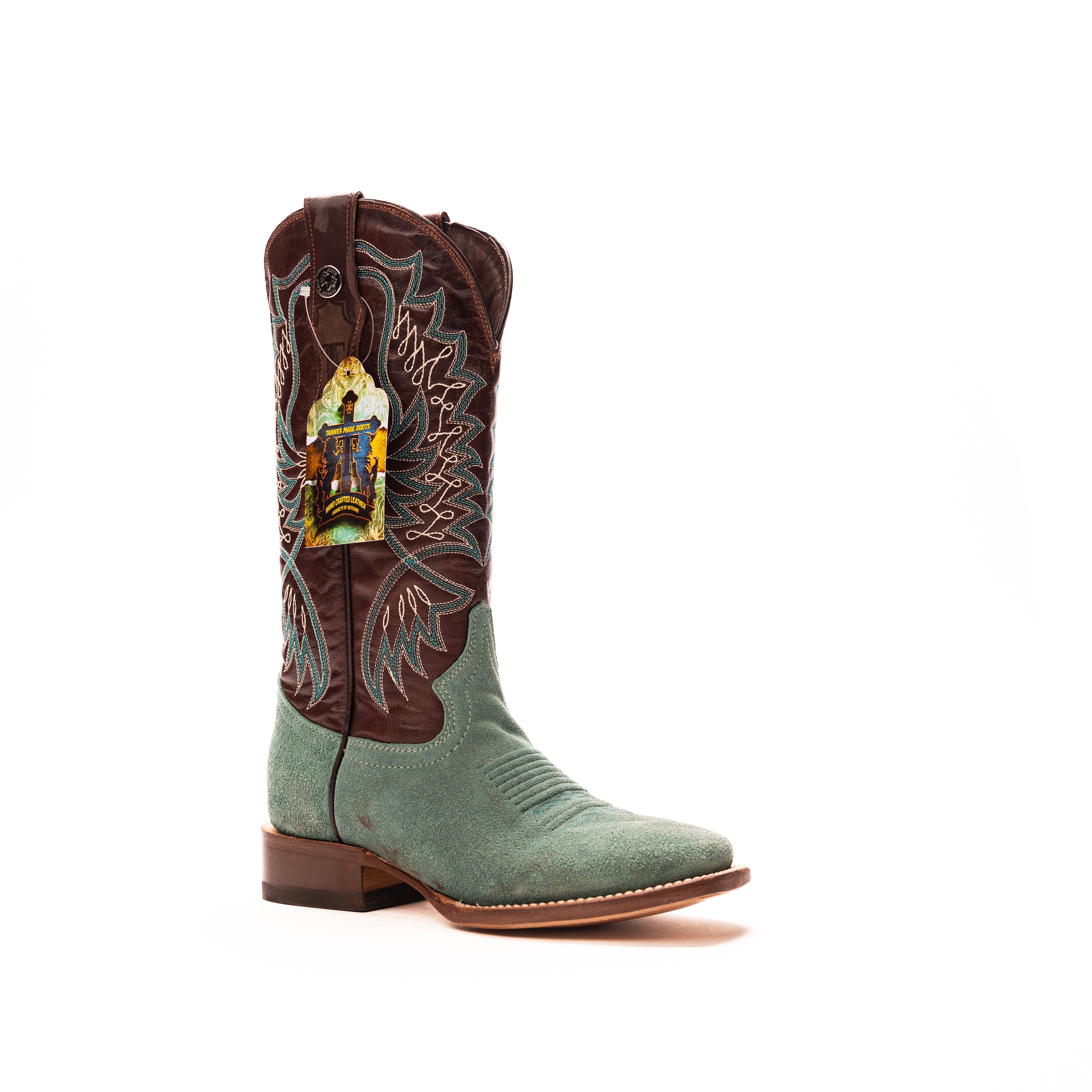 Women's Tanner Mark 12" Roughout Cowhide Boots TML207094 - Crazy House Western Wear