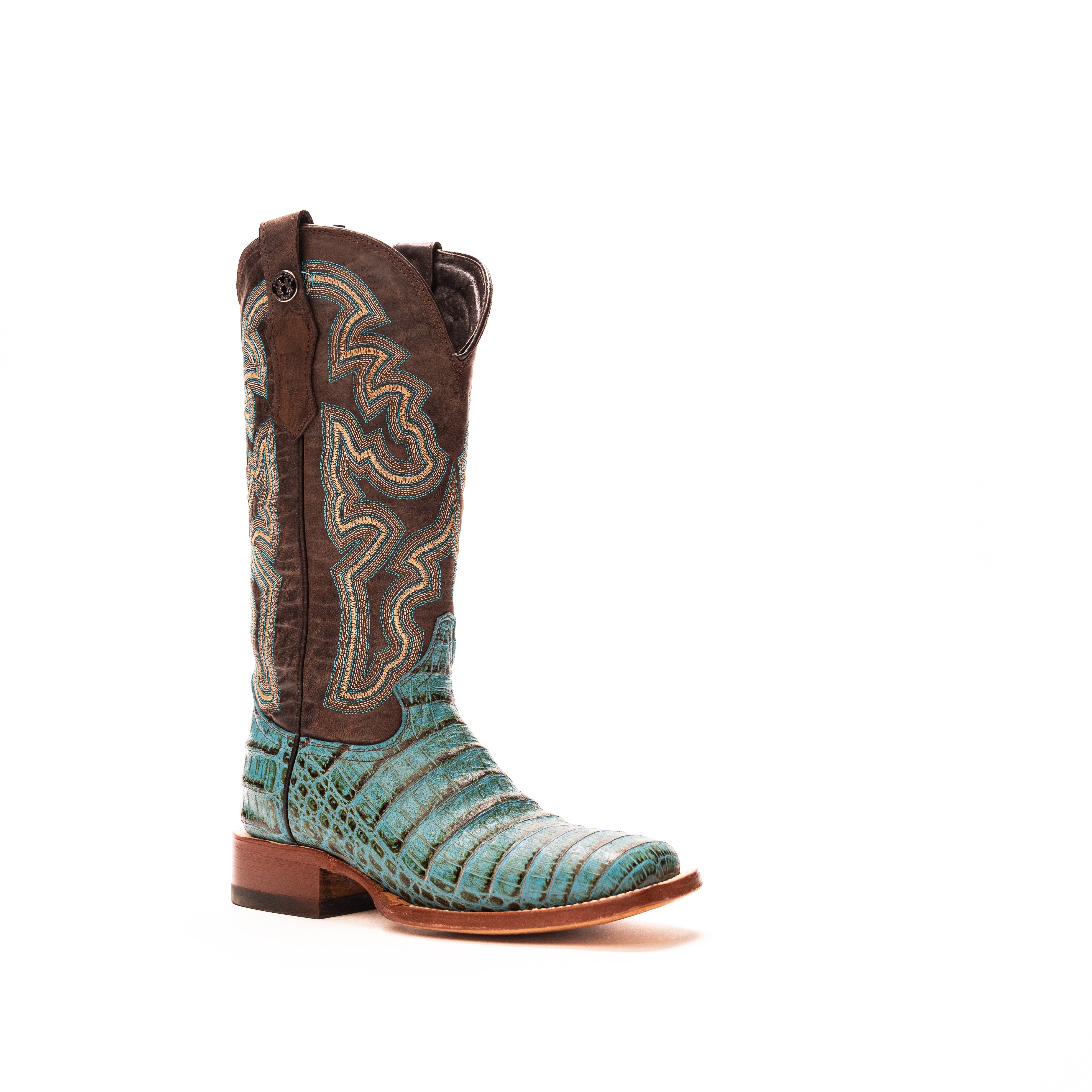 Women's Tanner Mark 12" Caiman Print Boots TML207070 - Crazy House Western Wear