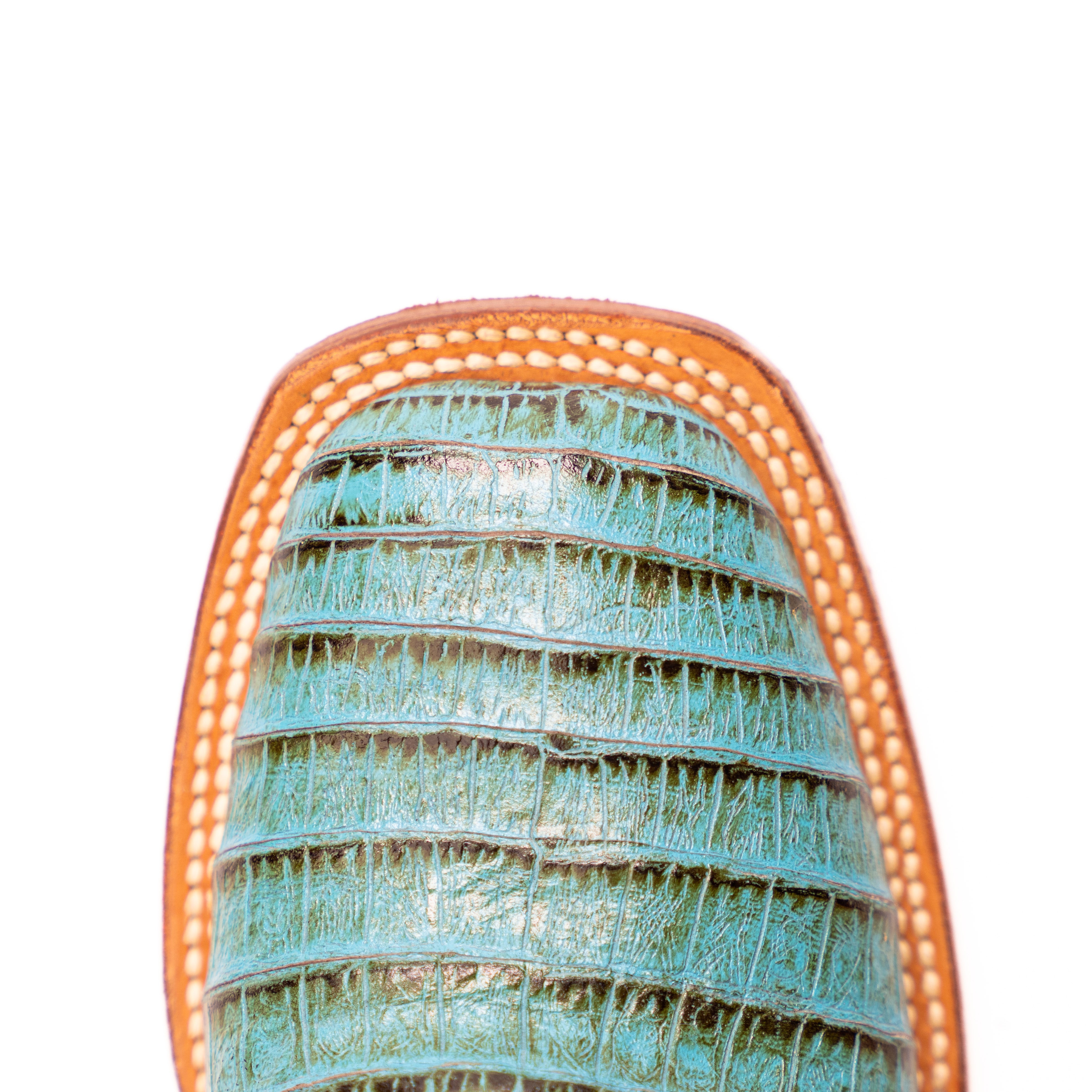 Women's Tanner Mark 12" Caiman Print Boots TML207070 - Crazy House Western Wear