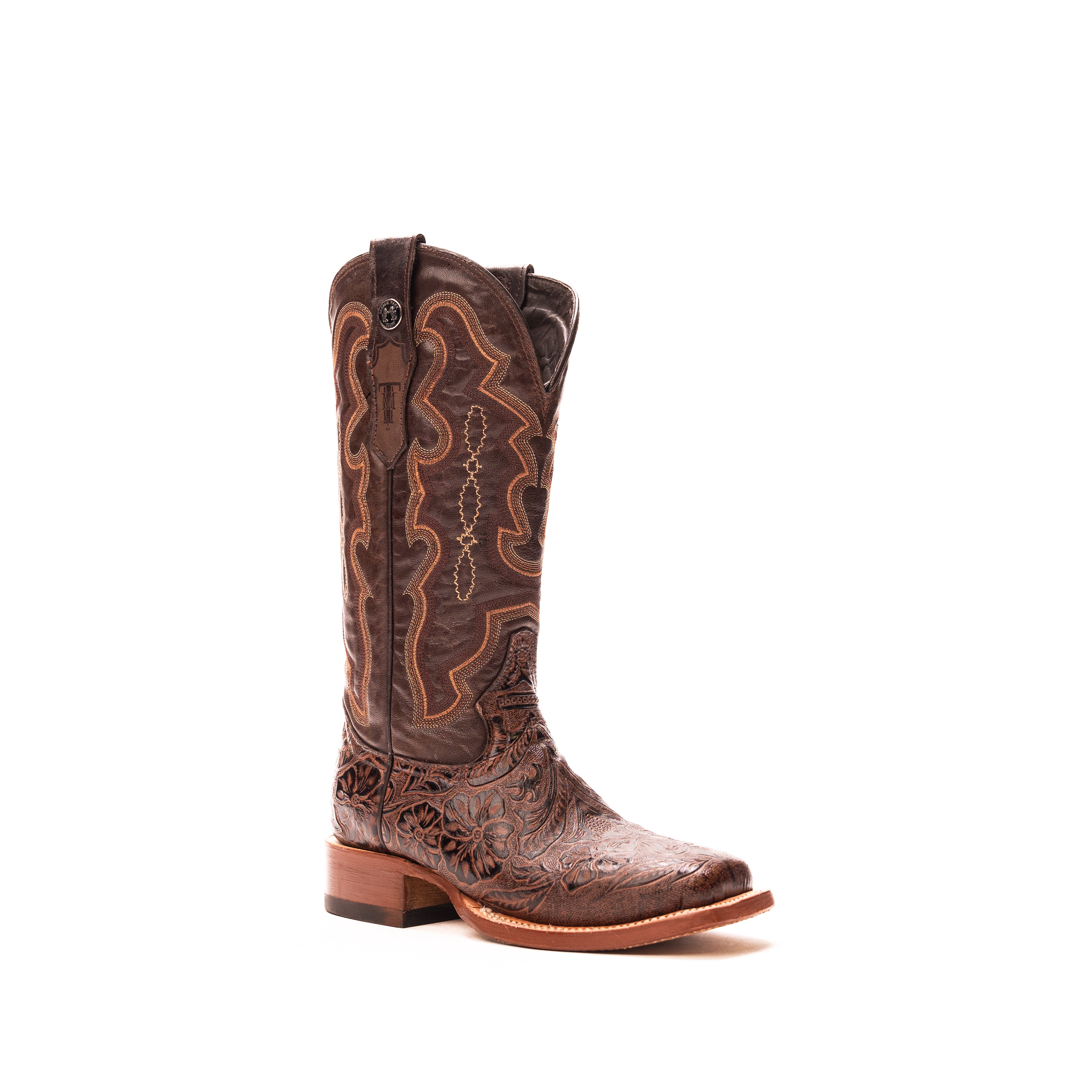 Women's Tanner Mark 12" Tooled Boots TML201759 - Crazy House Western Wear