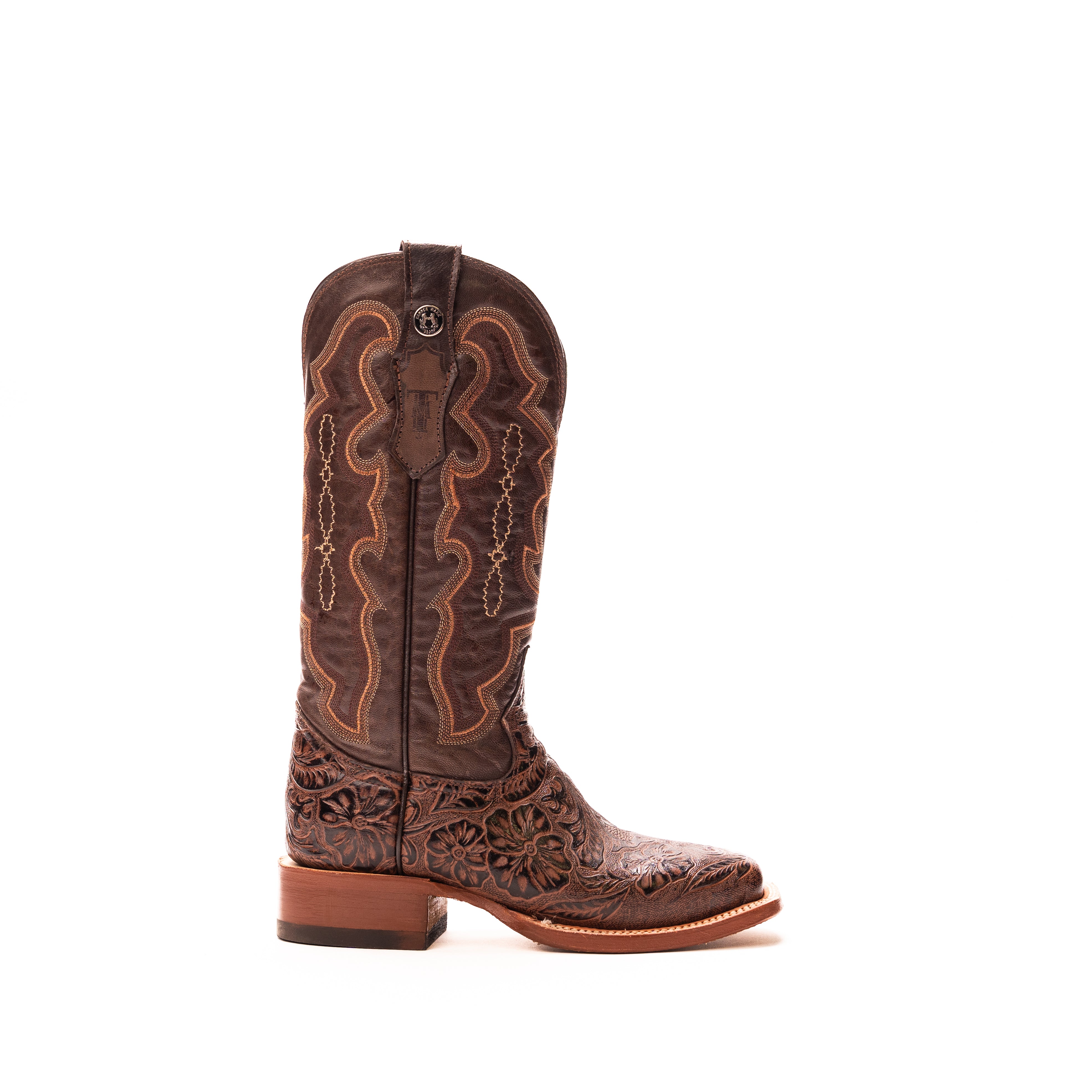 Women's Tanner Mark 12" Tooled Boots TML201759 - Crazy House Western Wear