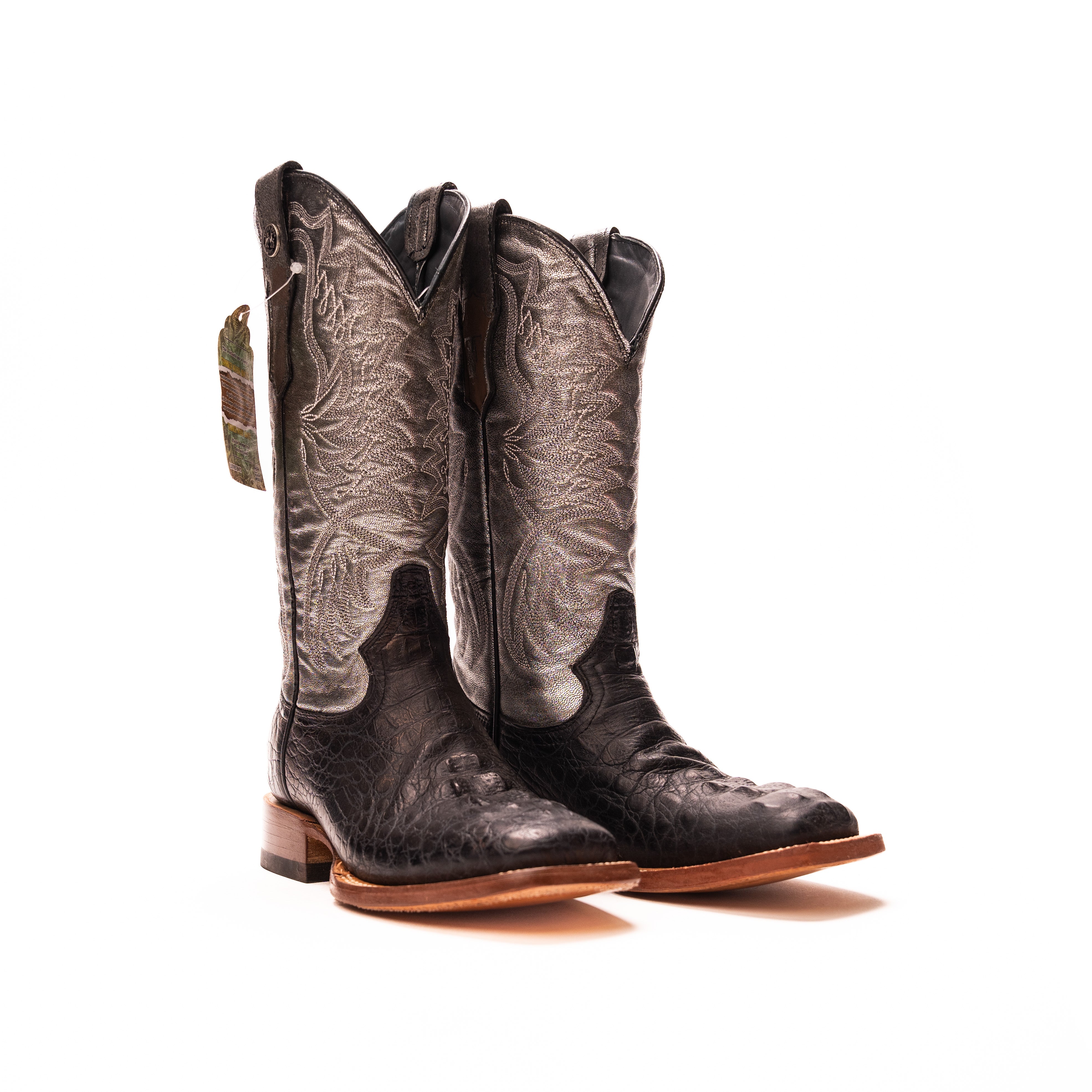 Women's Tanner Mark 12" Caiman Print Boots TML207075 - Crazy House Western Wear