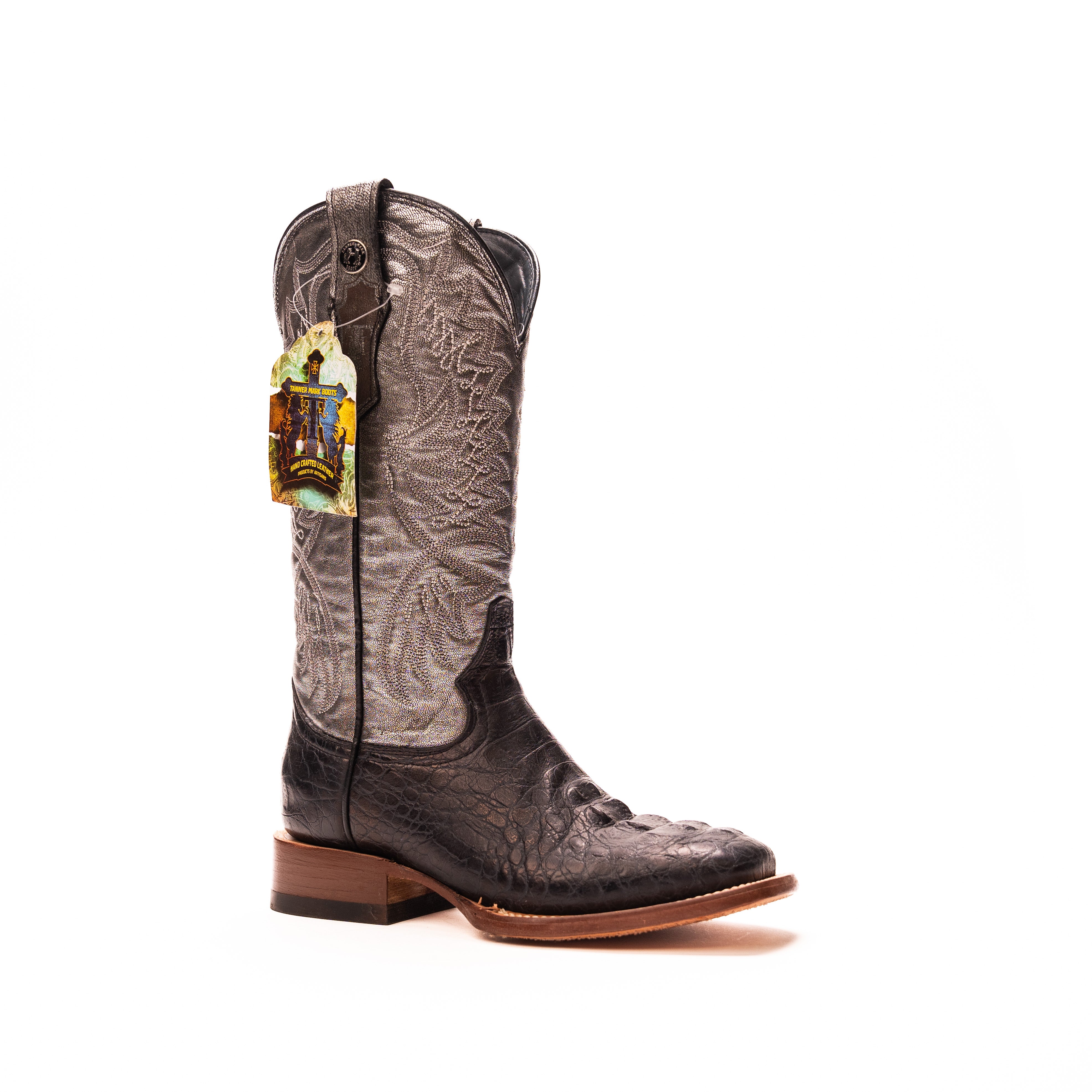 Women's Tanner Mark 12" Caiman Print Boots TML207075 - Crazy House Western Wear