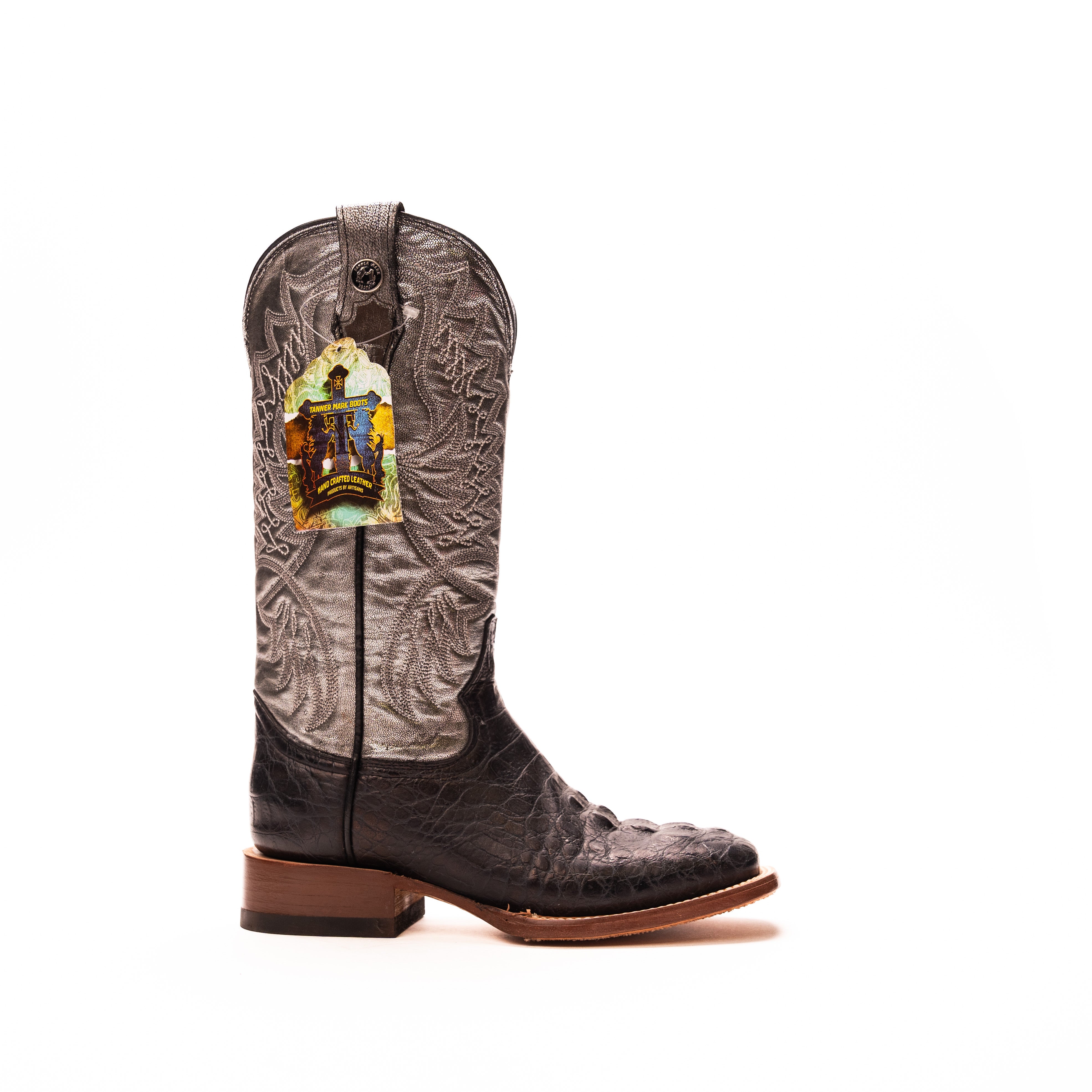 Women's Tanner Mark 12" Caiman Print Boots TML207075 - Crazy House Western Wear