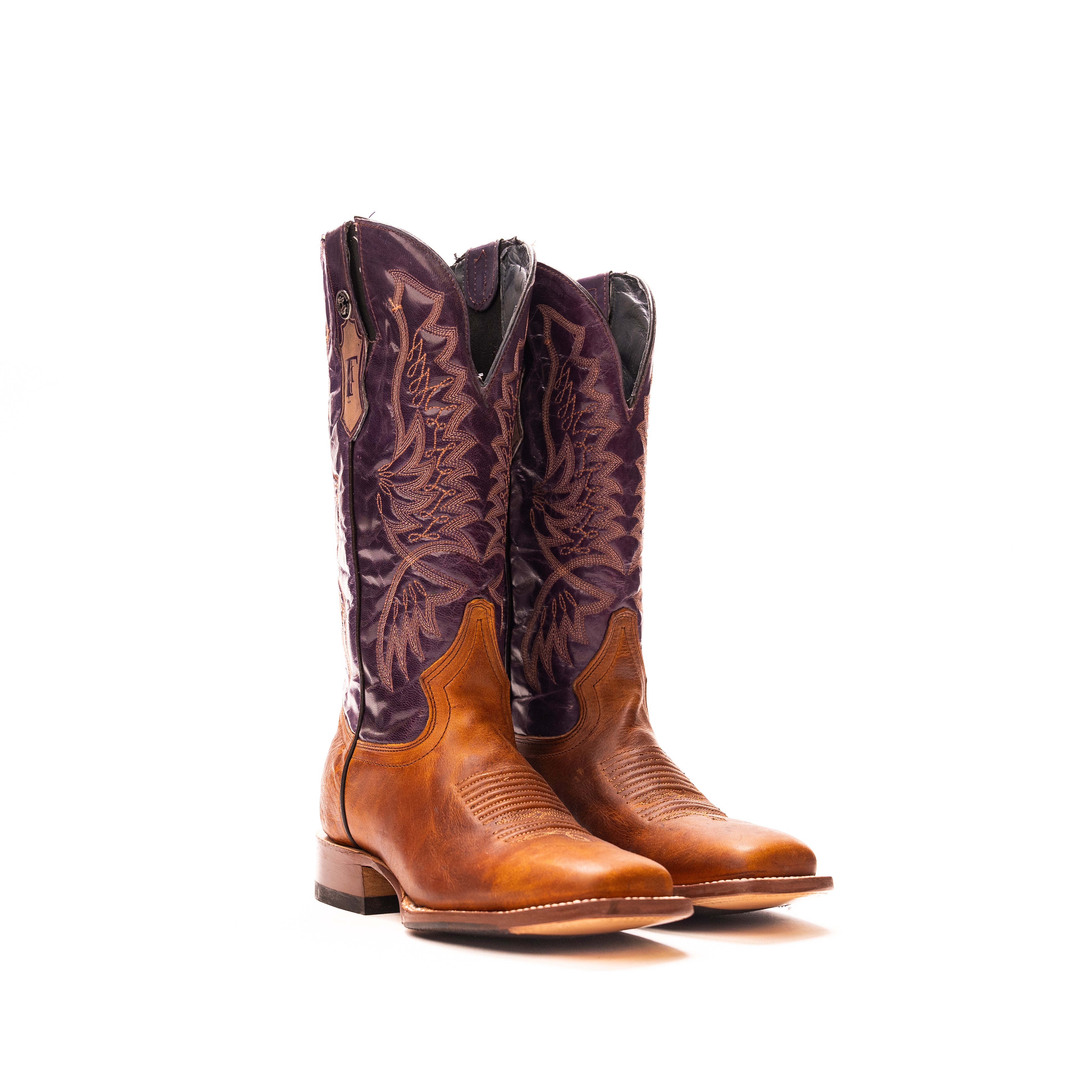 Women's Tanner Mark 12" Damiana Orange Cowhide Boots TML207105 - Crazy House Western Wear