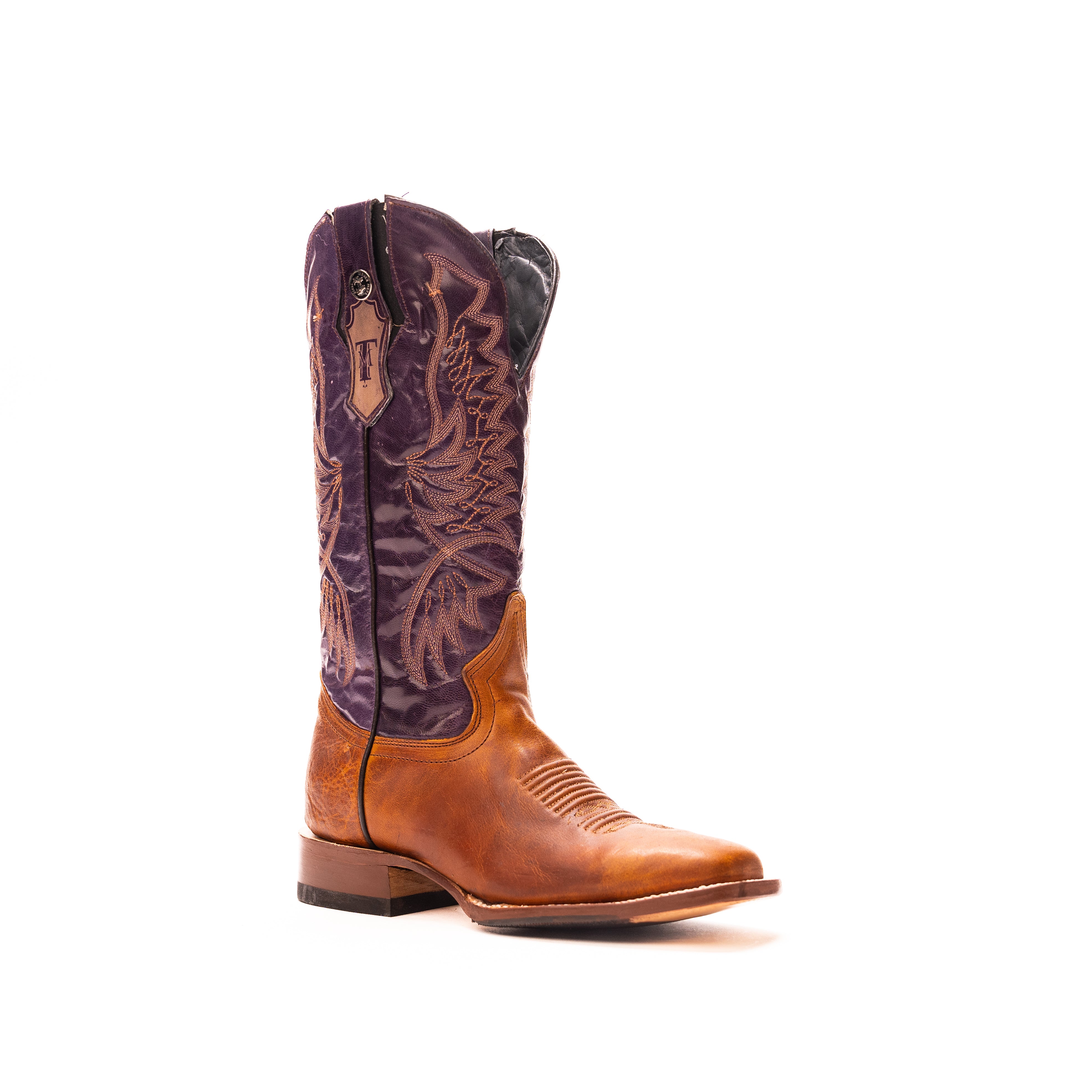 Women's Tanner Mark 12" Damiana Orange Cowhide Boots TML207105 - Crazy House Western Wear