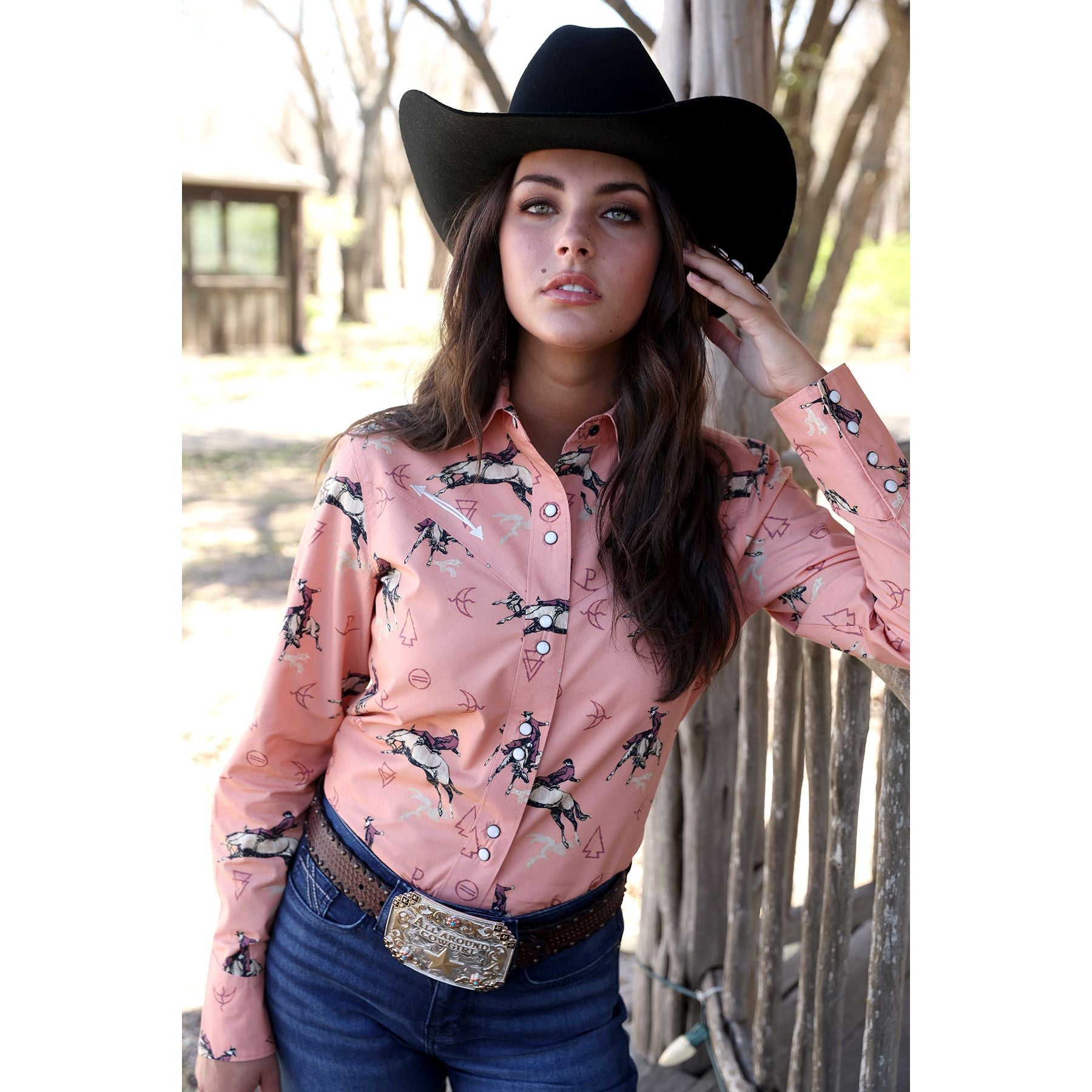 Cruel Girl Women's Western Snap Shirt M / CORAL Cruel Girl Women's Western Snap Shirt M / CORAL