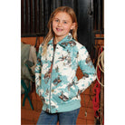 Girl's Cinch Multicolor Western Print Quilted Jacket