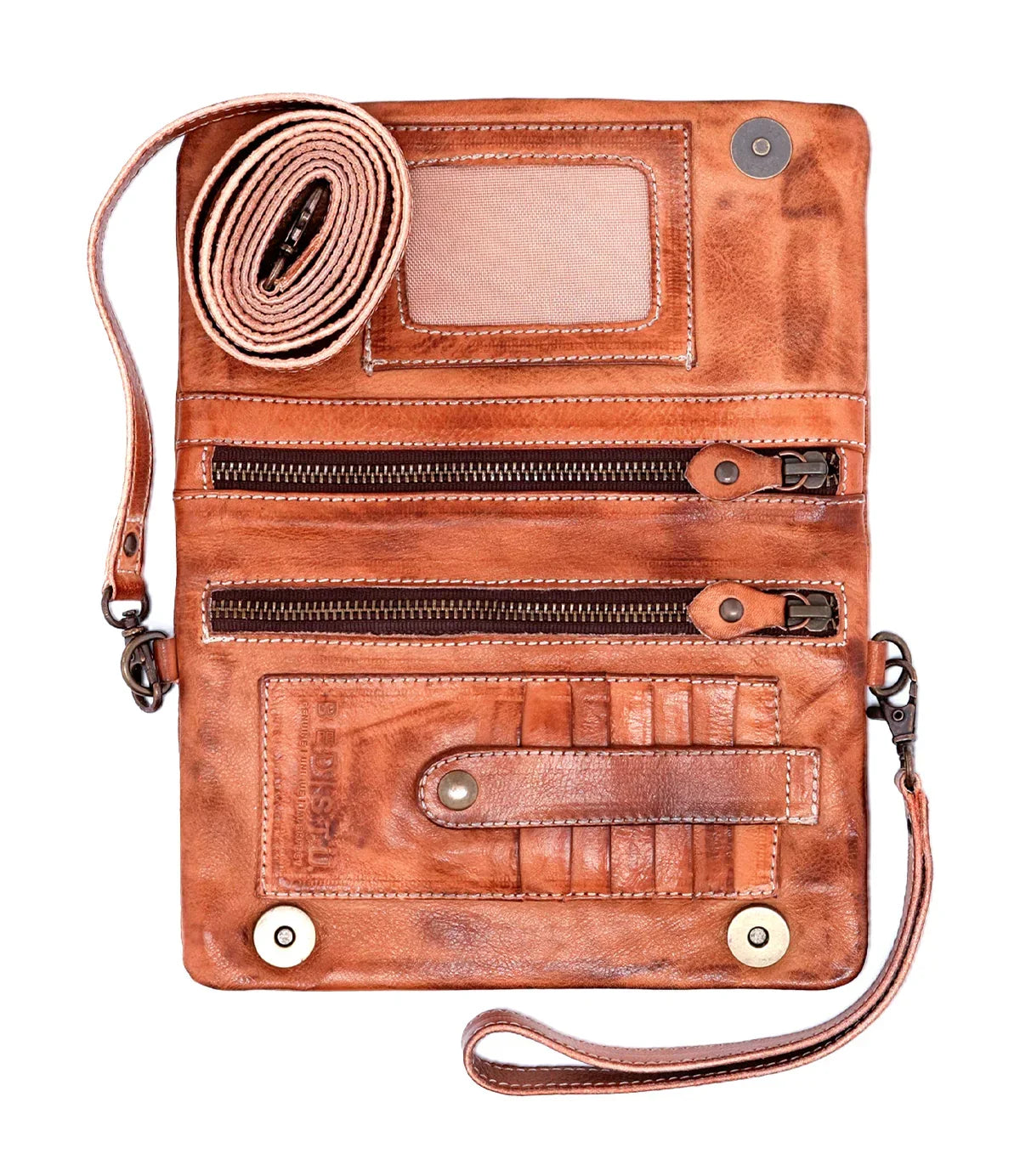 Women's Bedstu Tan Rustic Cadence Crossbody Bag A621040