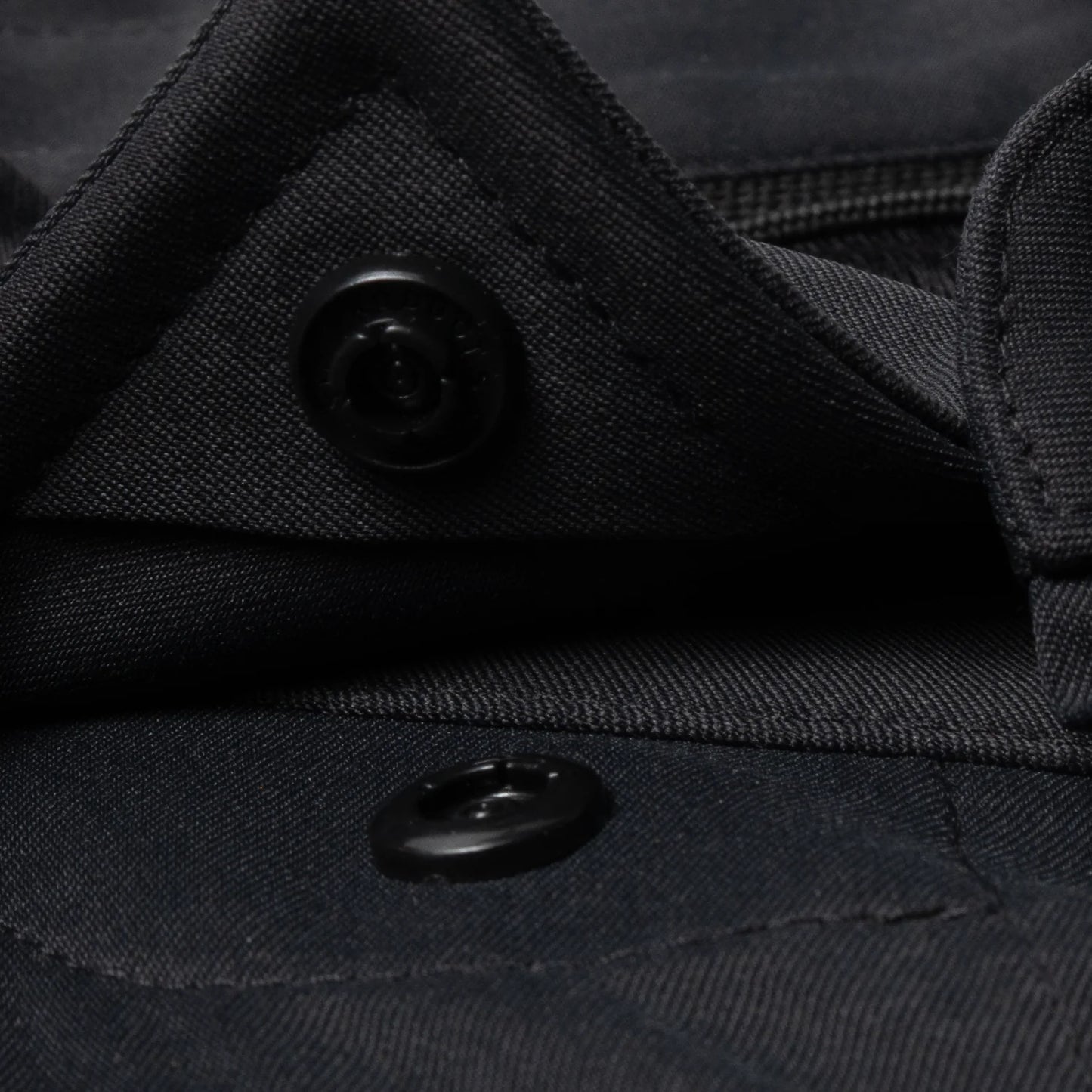 Men's Poncho "The Cast Iron" Black Long Sleeve Button Up Shirt