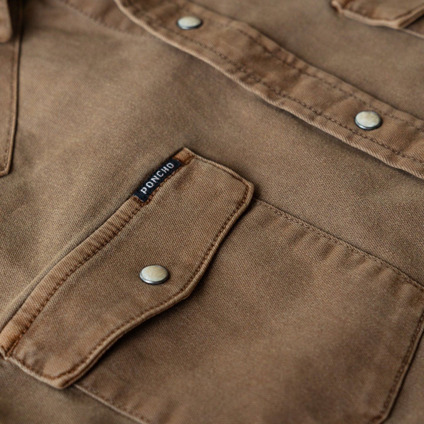 Men's Poncho "The Cotulla" Long Sleeve Snap Shirt