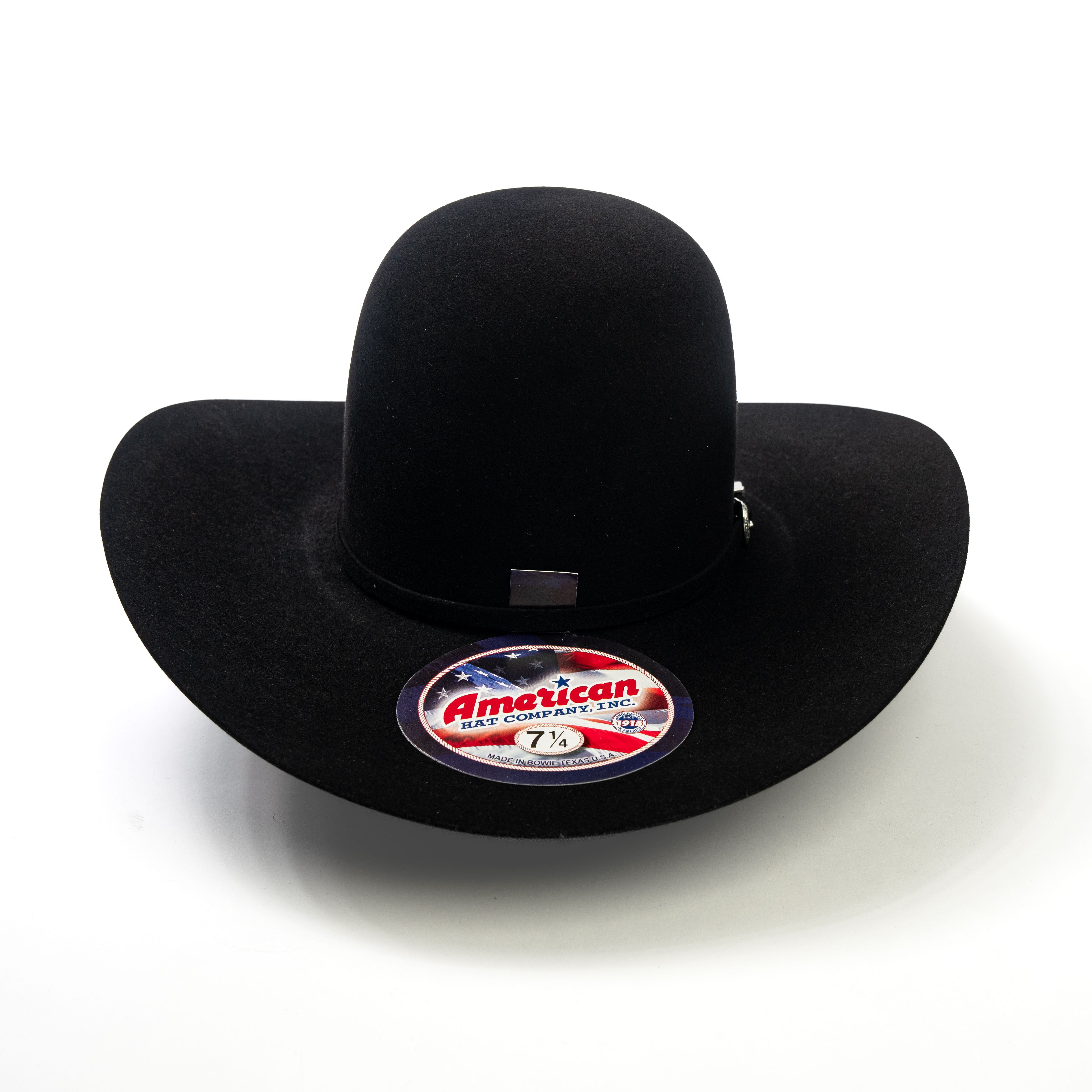 American 7X Black 4 1/2" Felt Hat - Crazy House Western Wear