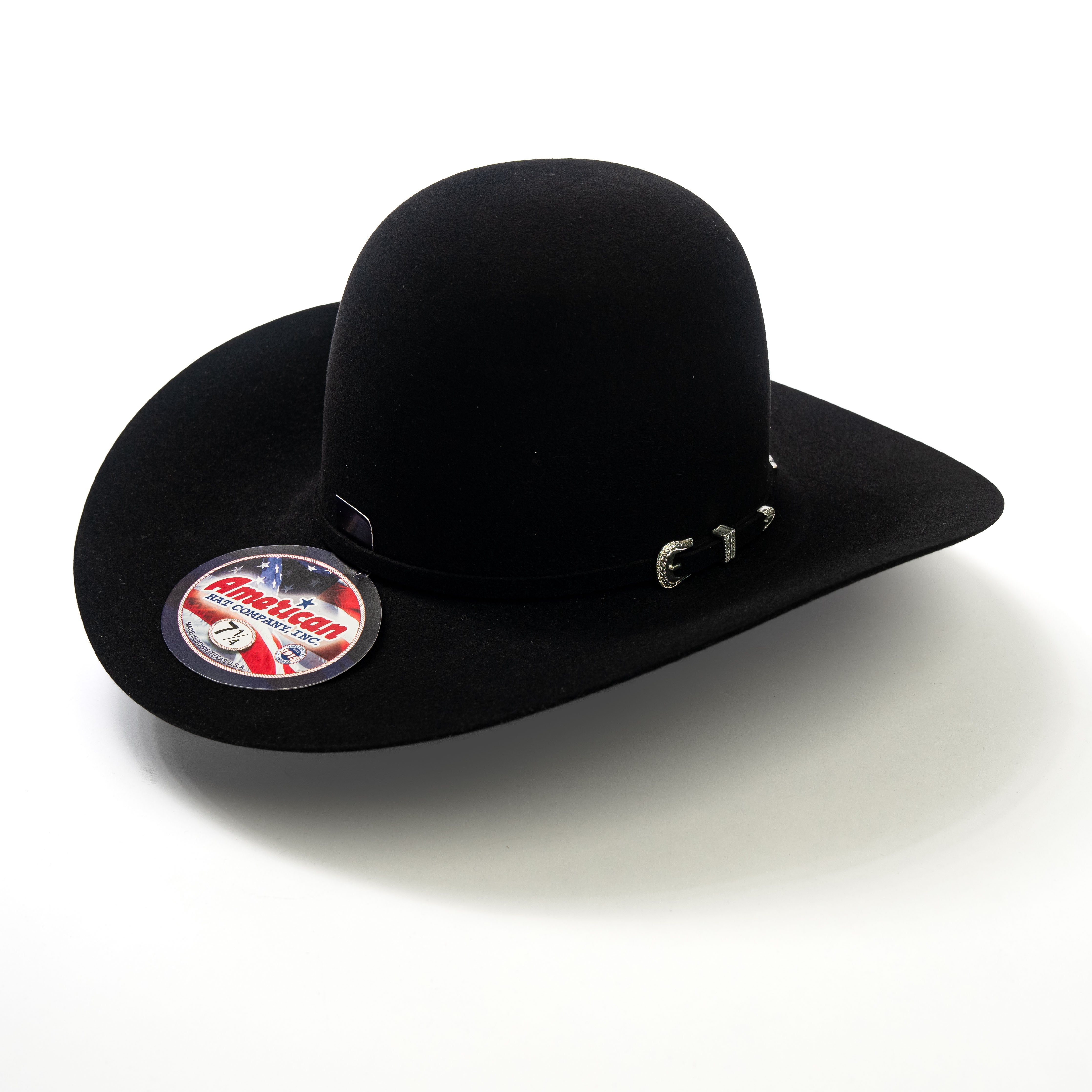 American 7X Black 4 1/2" Felt Hat - Crazy House Western Wear