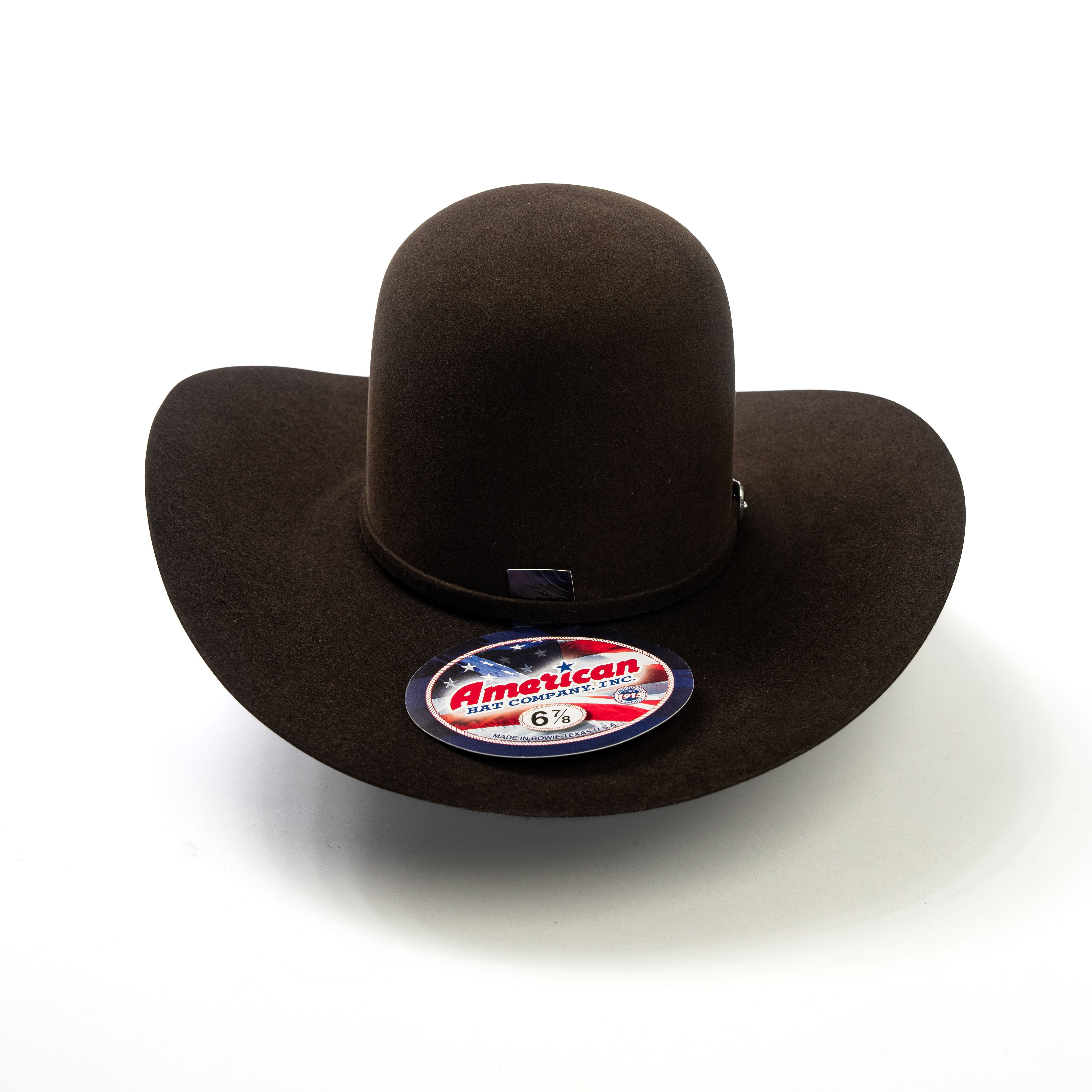 American 7X Chocolate 4 1/4" Felt Hat - Crazy House Western Wear