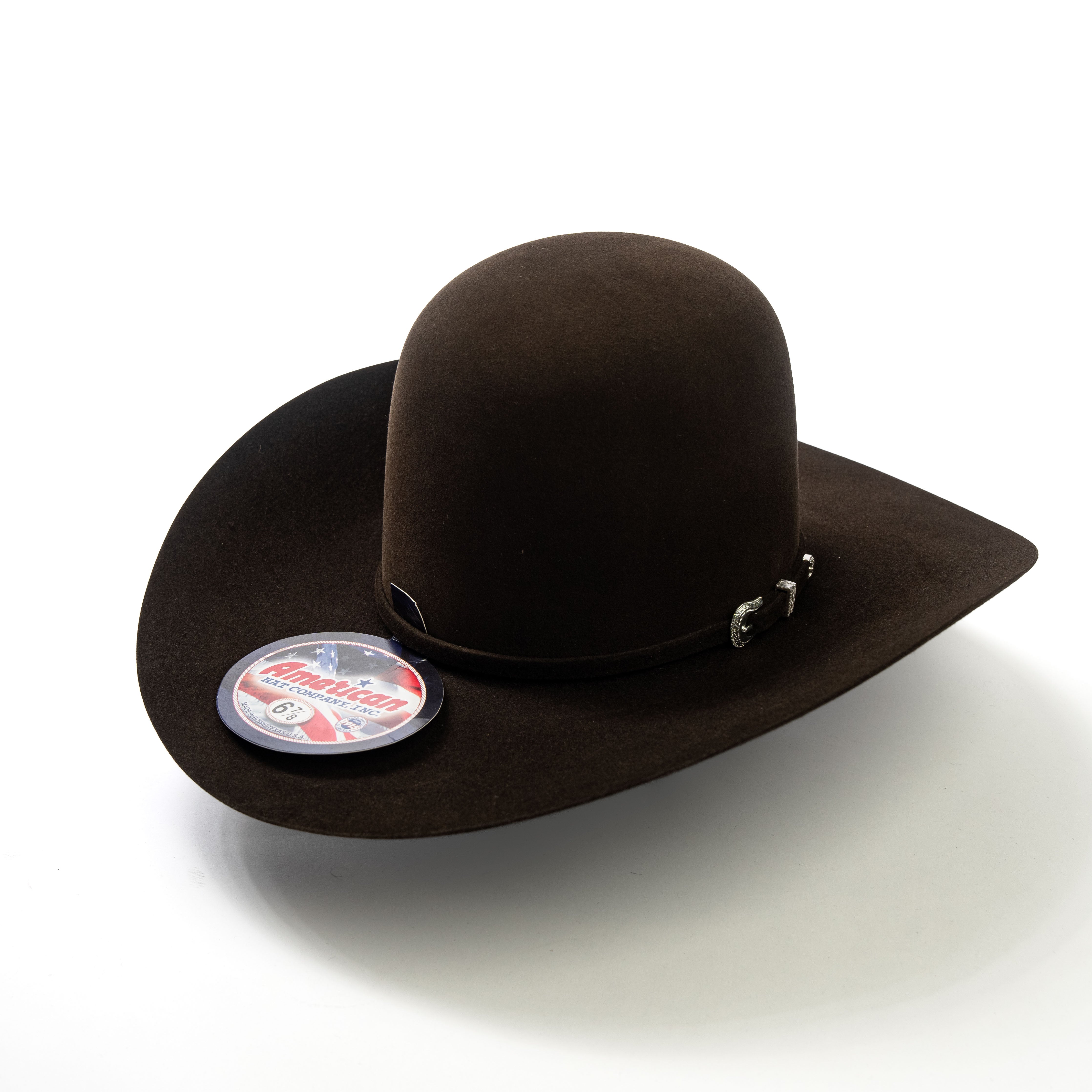 American 7X Chocolate 4 1/4" Felt Hat - Crazy House Western Wear