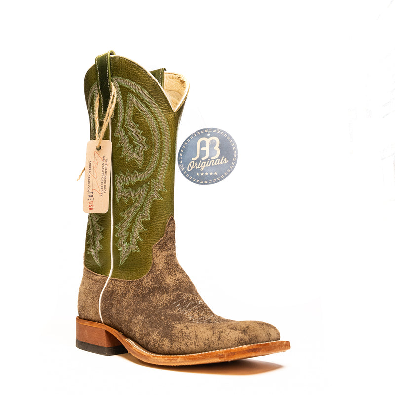 Anderson Bean River Rock with 13" Jade Navajo Top - Crazy House Western Wear