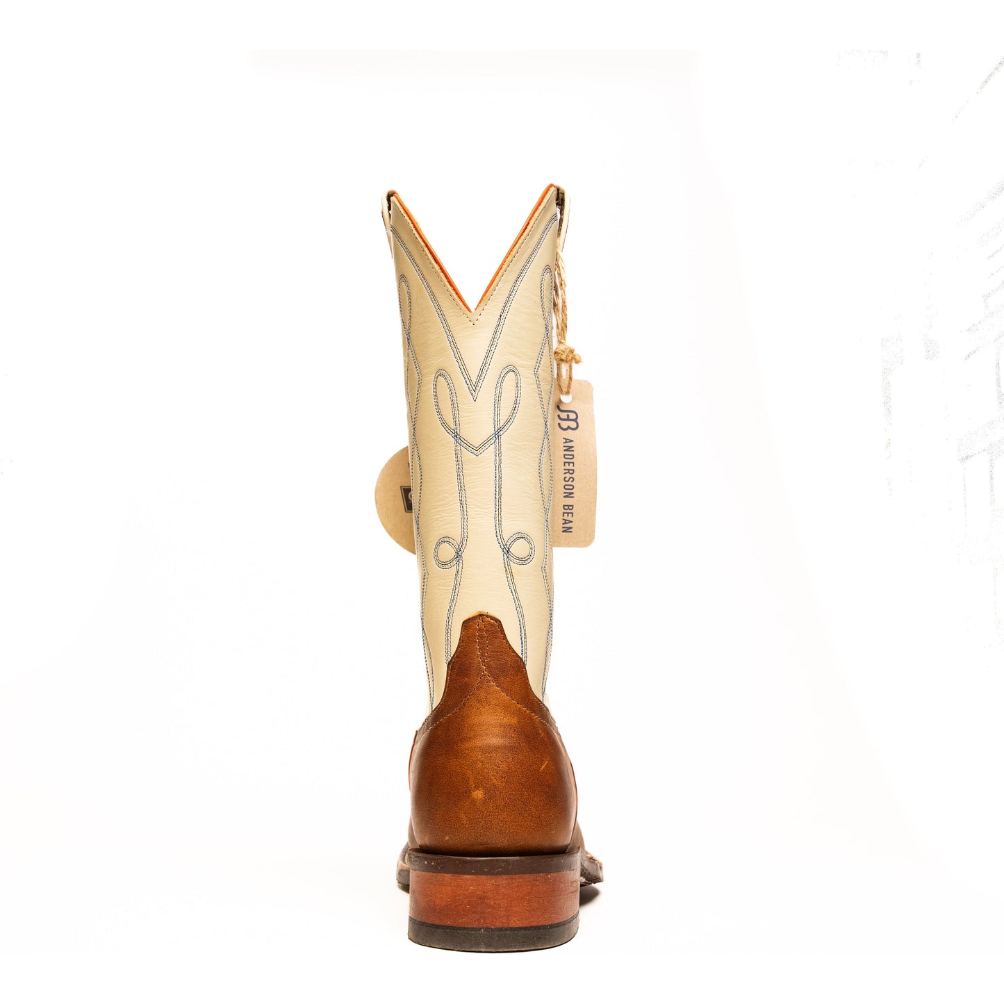 Anderson Bean Worn Saddle with Ochre Bone Top - Crazy House Western Wear
