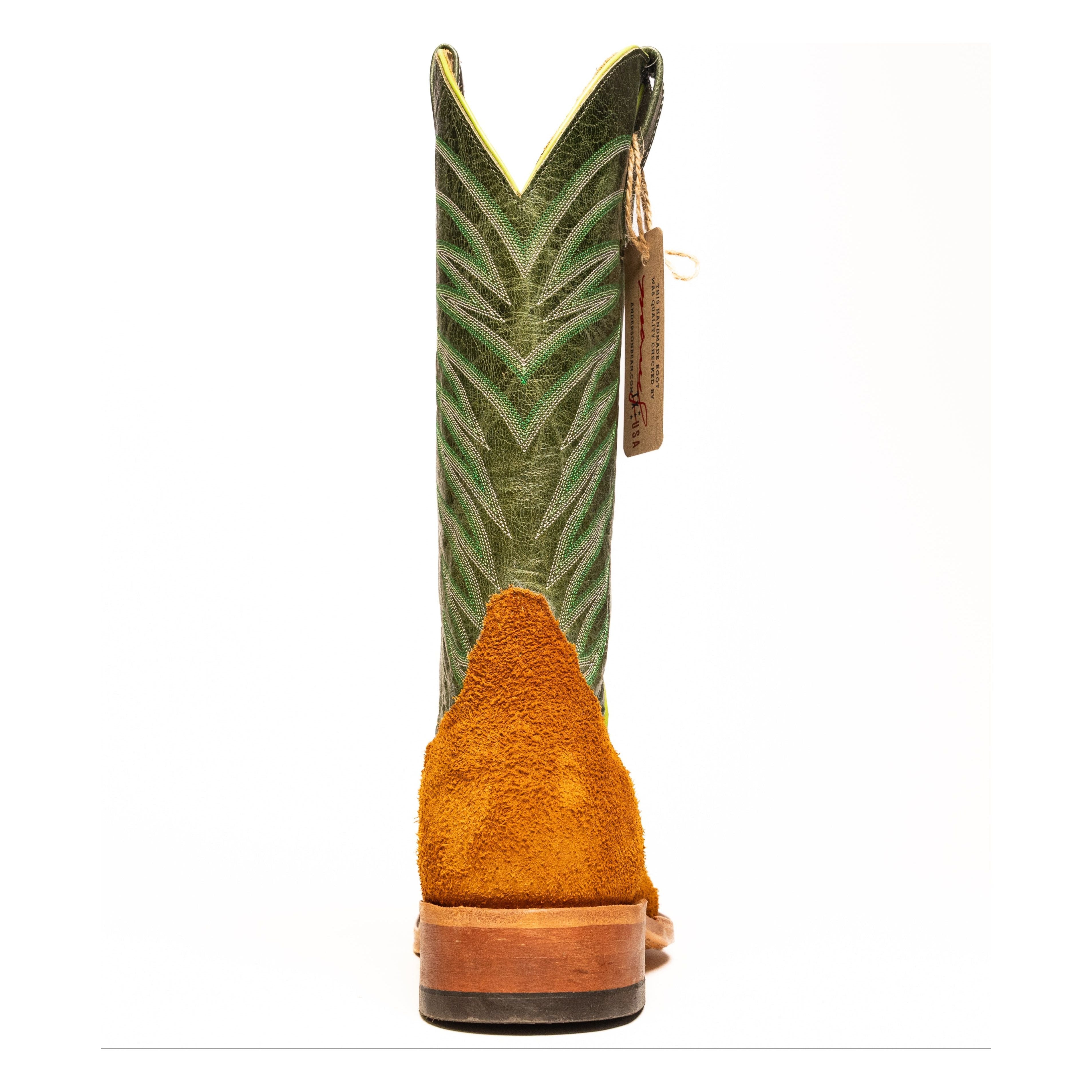 Anderson Bean Rust Crazy Horse Roughout with 13" Kelly Glove Top S3012 - Crazy House Western Wear