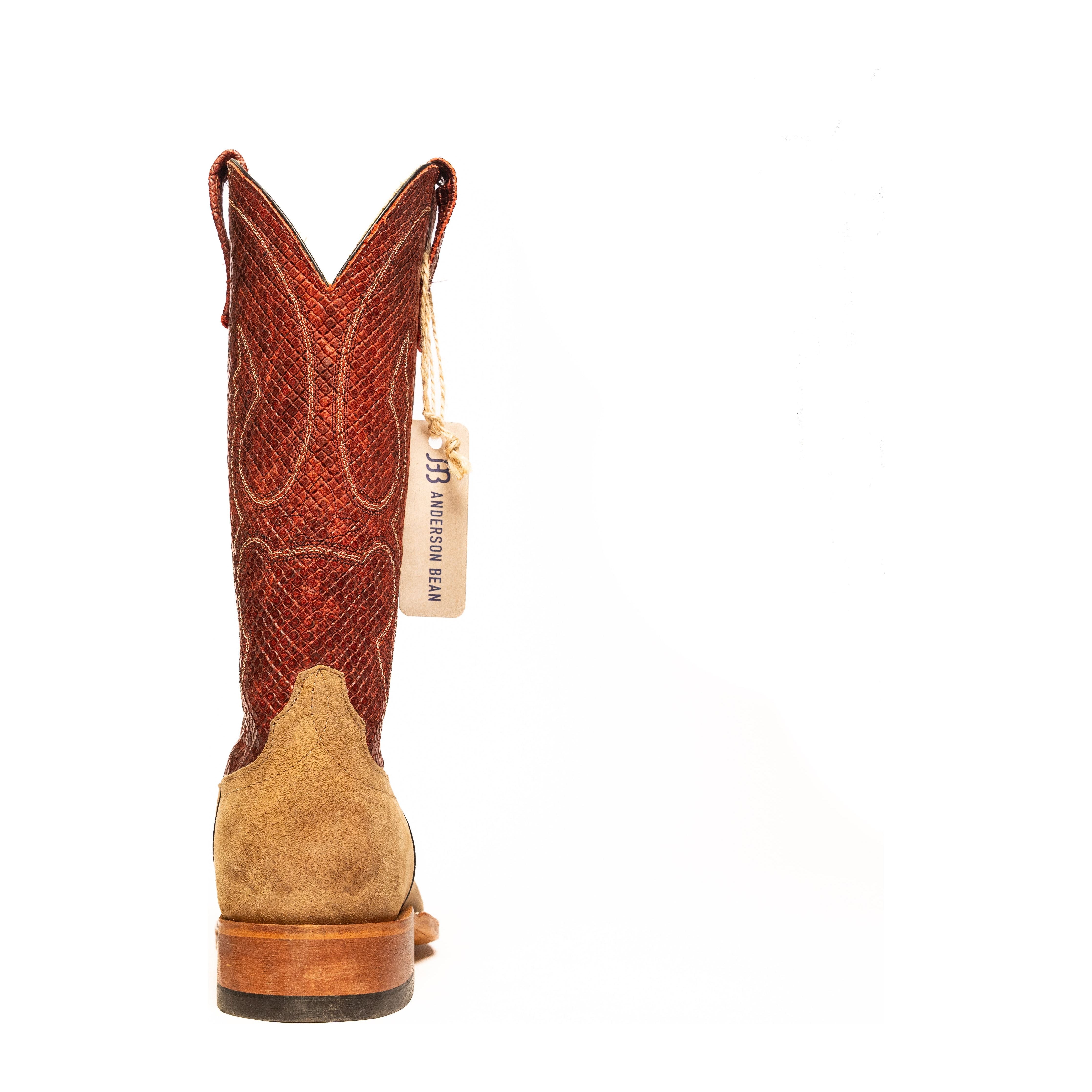 Anderson Bean Elk with 13" Red Chex Top - Crazy House Western Wear