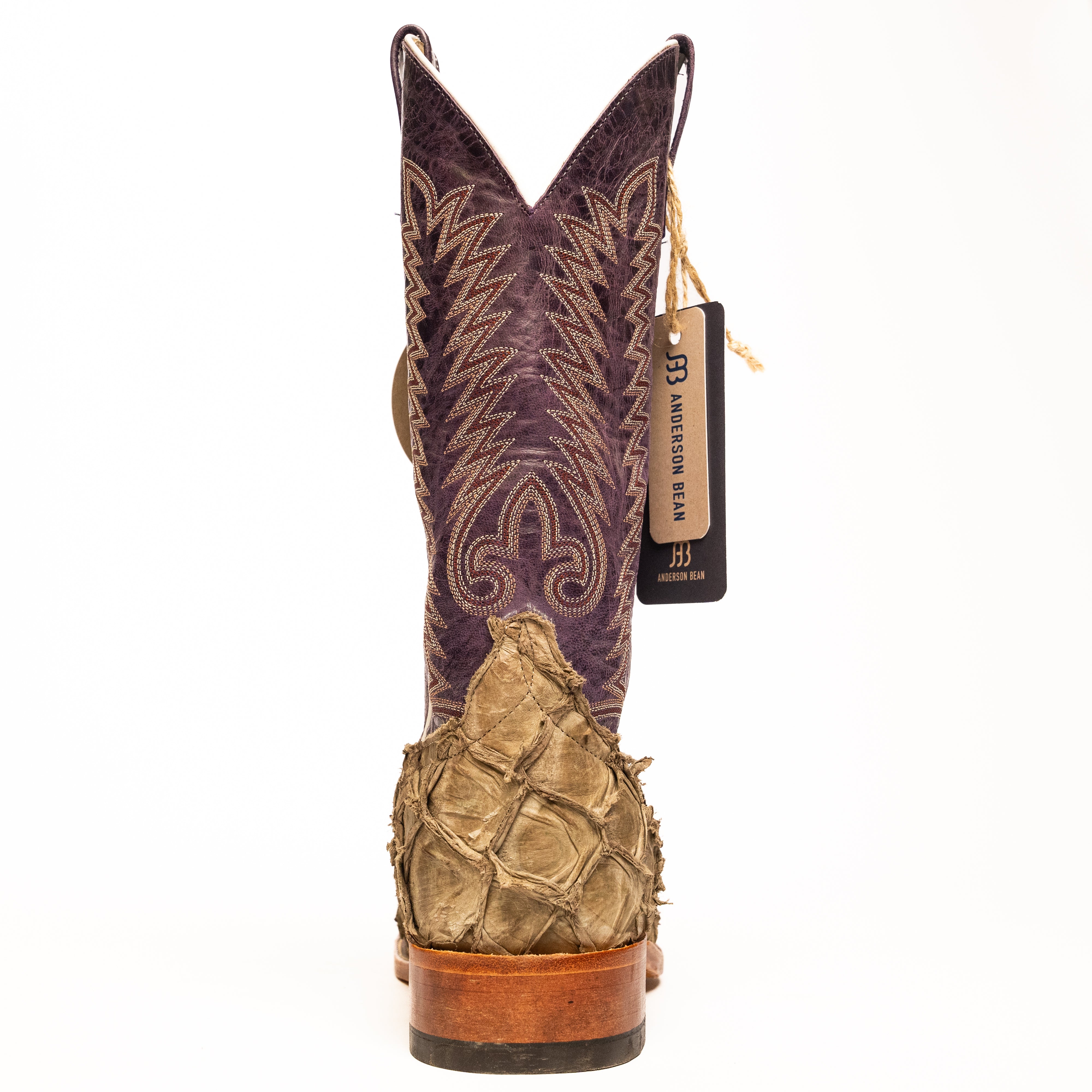 Anderson Bean Gray Matte Big Bass with 13" Purple Sinsation Top - Crazy House Western Wear