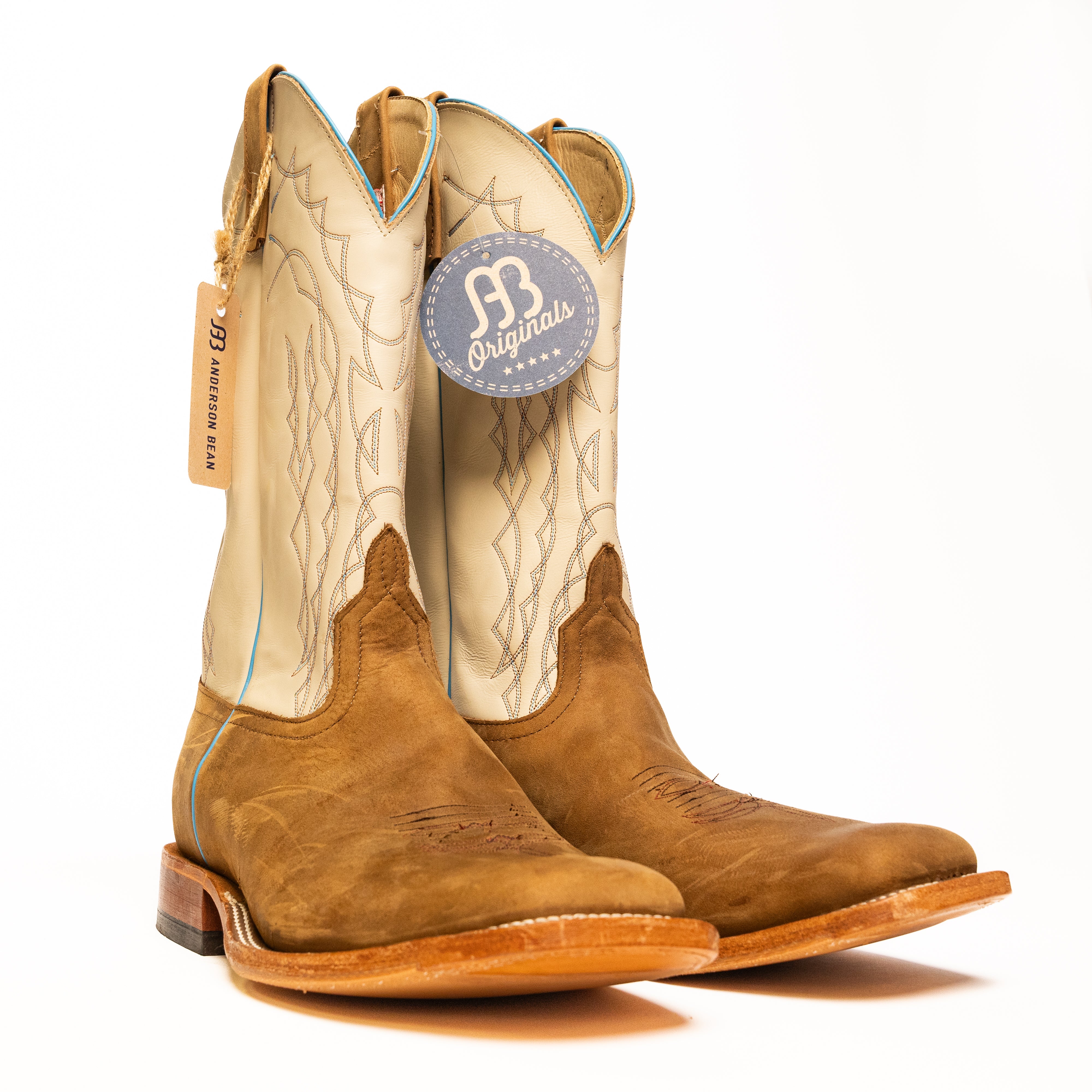 Anderson Bean Oakwood Crazyhorse 13" with Bone Glove Top - Crazy House Western Wear