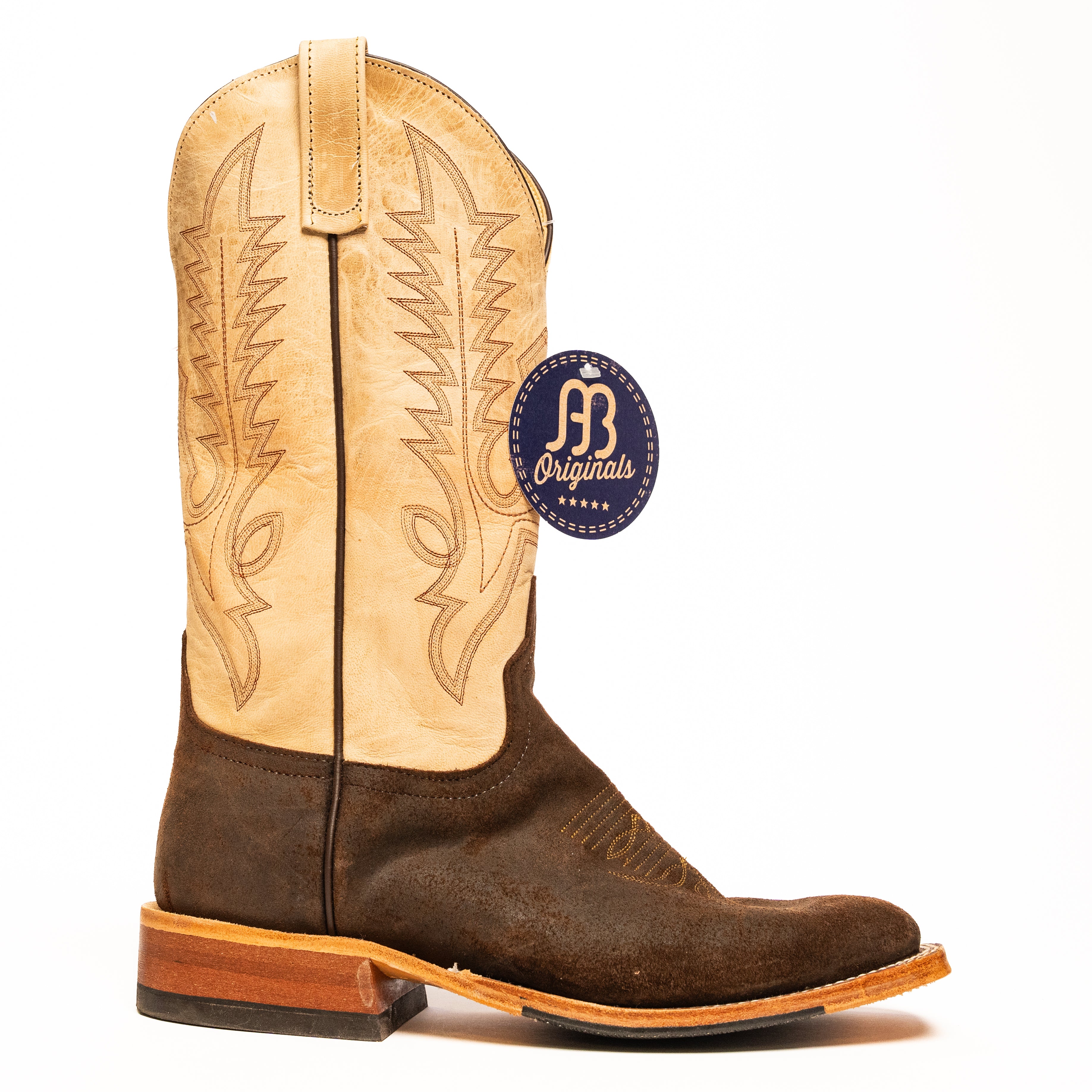 Anderson Bean Waxy Kudu with 13" Bone Mad Cat Top - Crazy House Western Wear